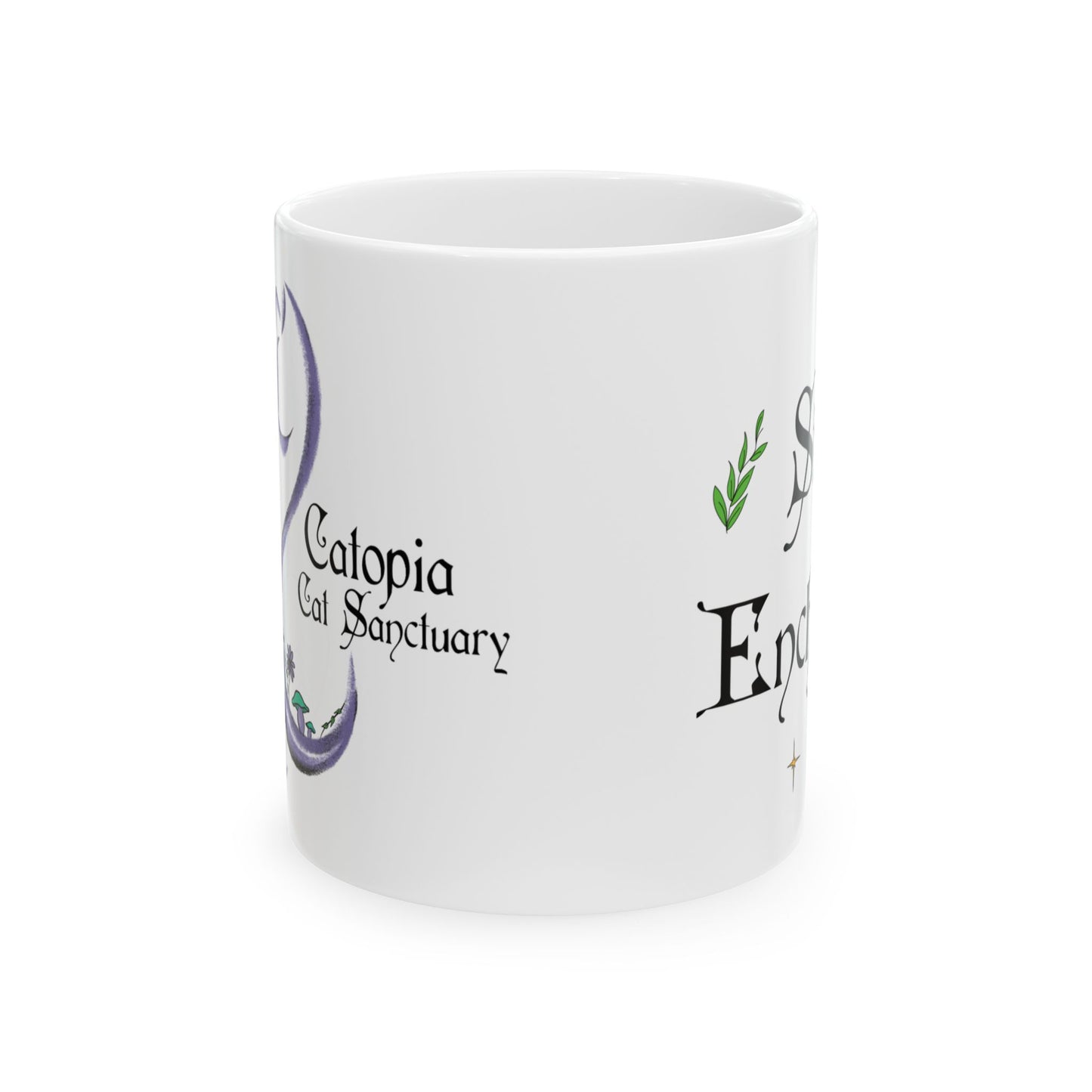 Catopia Cat Sanctuary Ceramic Mug, Modern Logo (11oz)